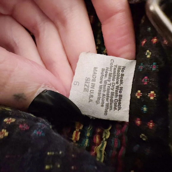 Vintage Oshkosh Skirt Overall Floral Printed Denim Skirtall - Picture 4 of 6